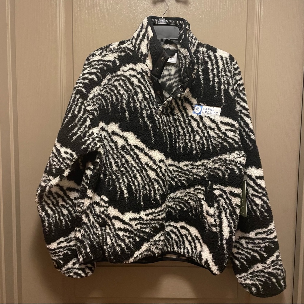 NWT Parks Project Acadia Waves Sherpa High Pile Fleece Jacket XS